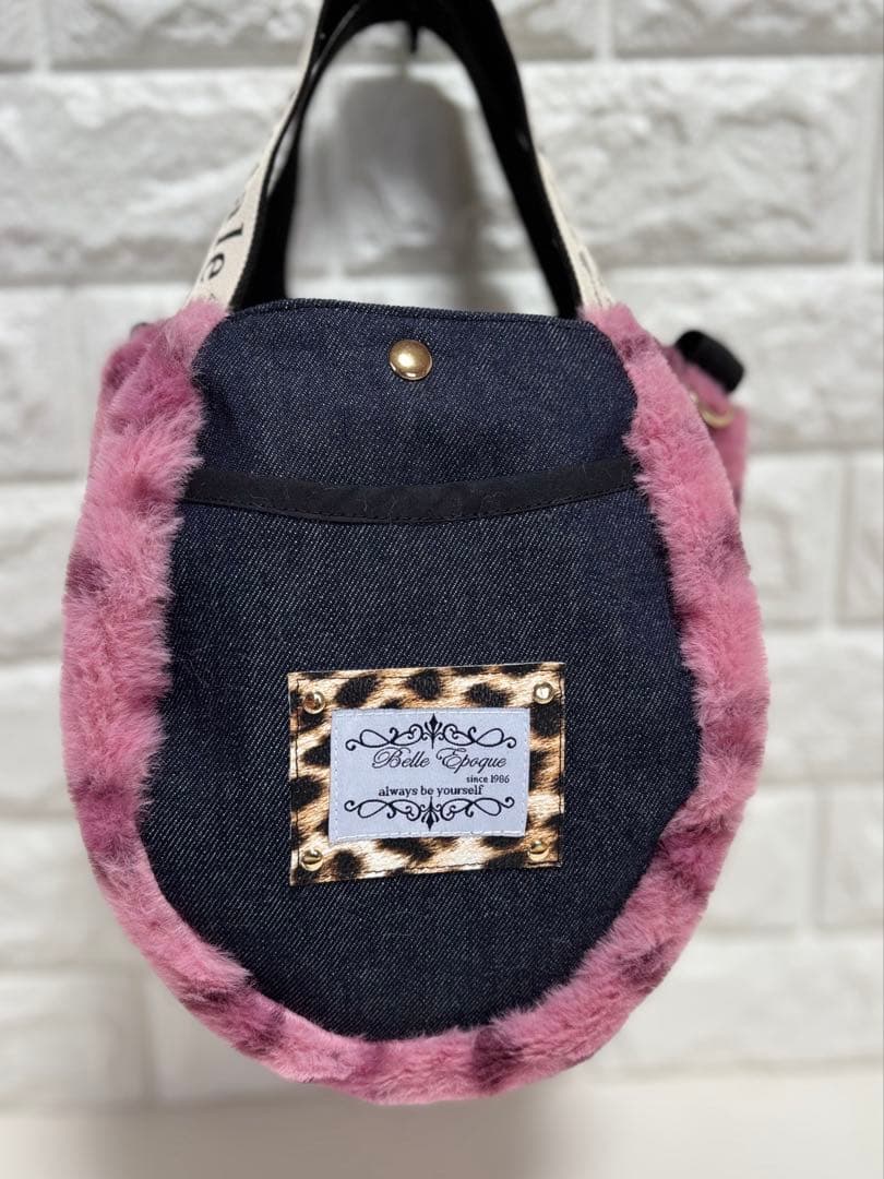 そ*2様 コヤンイサムチョン　ハンドメイド　ファーミニバッグ　ヒョウ柄　クラウデ