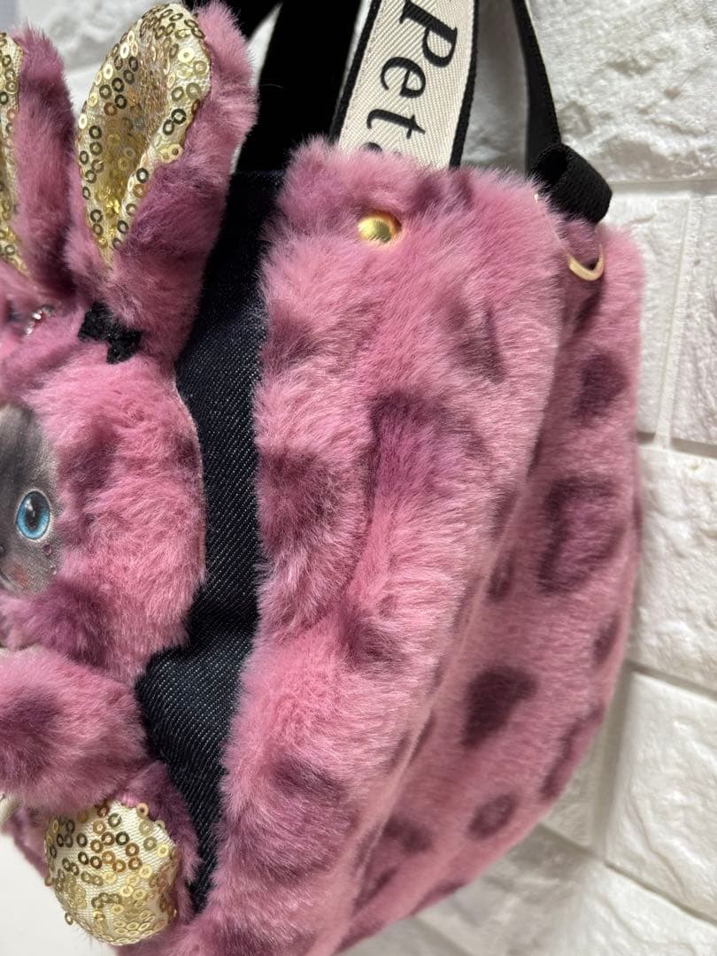 そ*2様 コヤンイサムチョン　ハンドメイド　ファーミニバッグ　ヒョウ柄　クラウデ