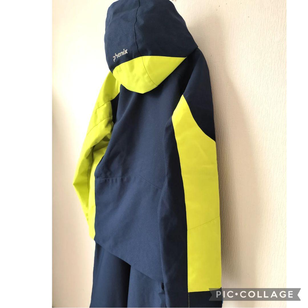 極美品 PHENIX フェニックス スキーウェア 上下 150 黄×紺 ジュニア