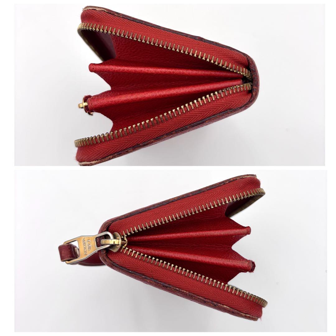 ルイヴィトン　ジッピーウォレット モノグラム　アンプラント　赤　長財布　正規品