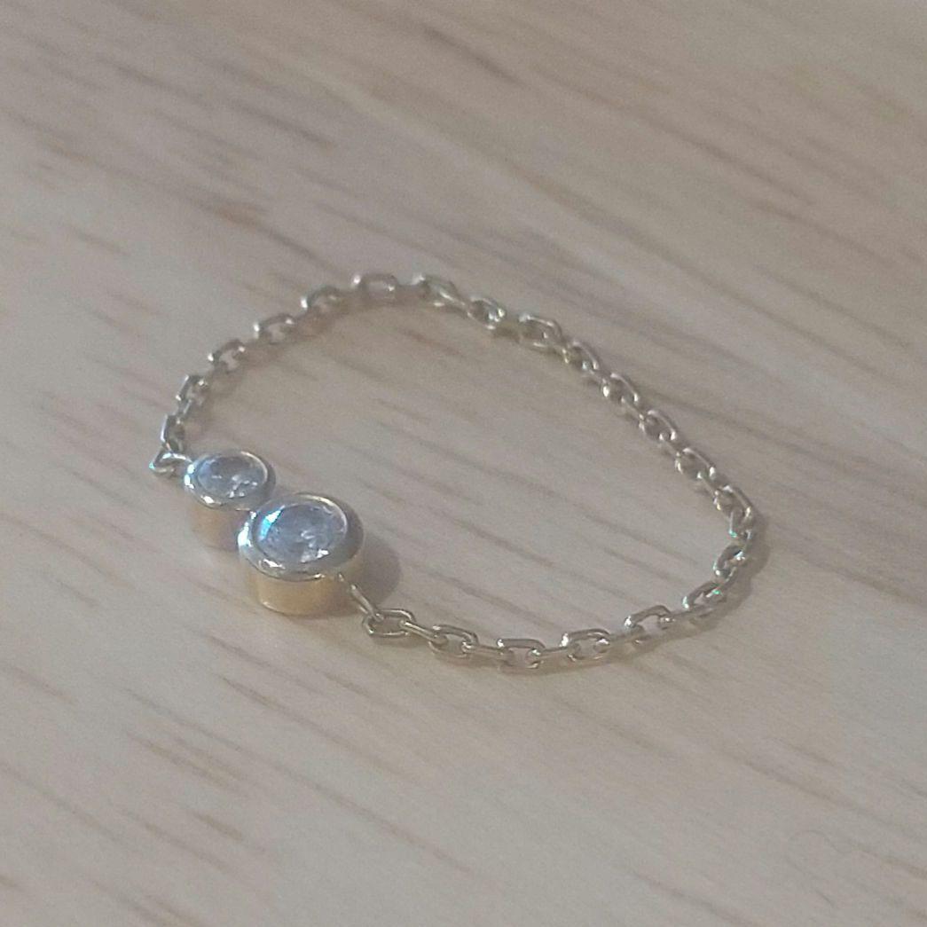 redline レッドライン ゴールドチェーン ダイヤモンド リング