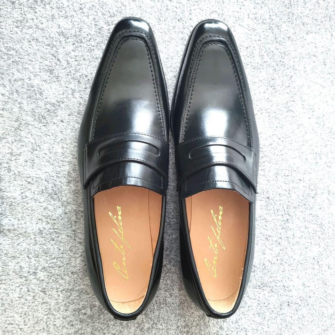 【極美品】チェントフェリーナ　ローファー　【26cm】本革　黒