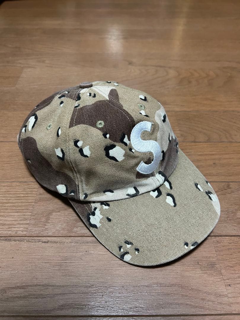 supreme Sロゴ キャップ 迷彩 人気商品 状態〇
