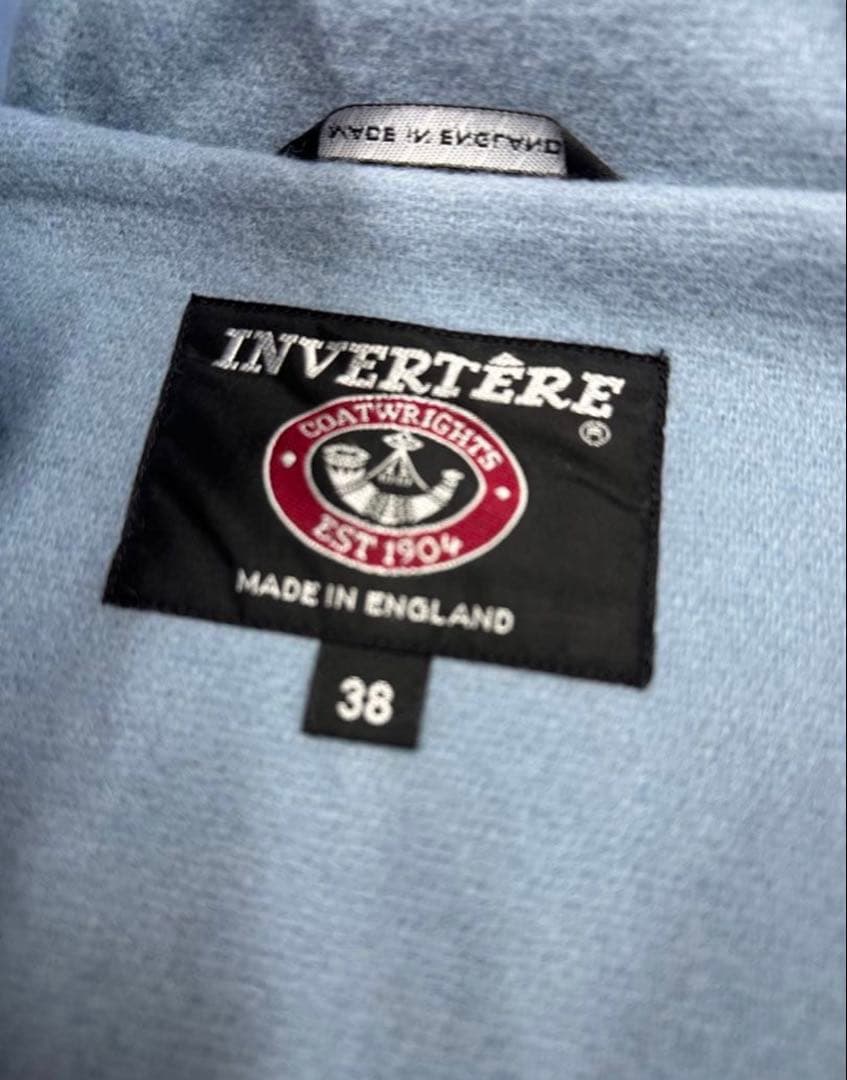 未使用サンプル品INVERTERE ダッフルコートBIRMINGHAM水色38