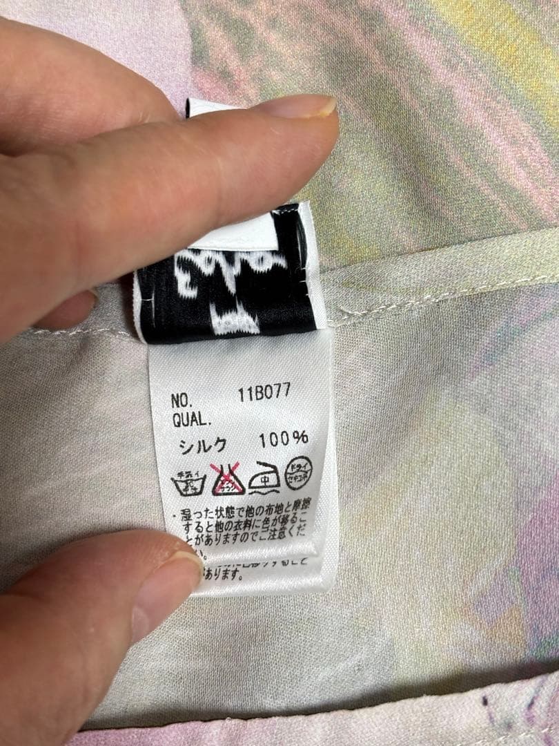 echoのチュニック　日本製シルク100%