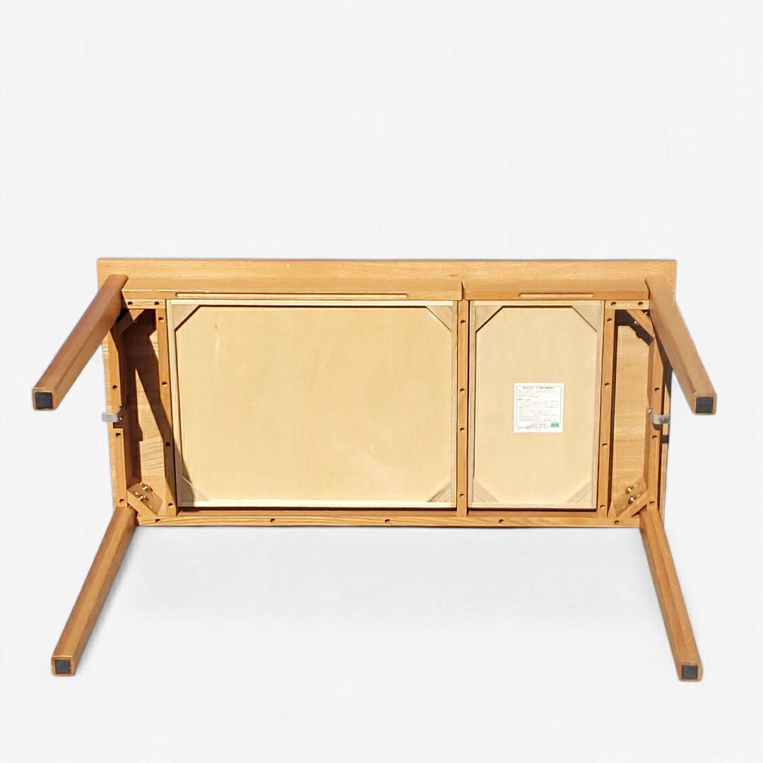 希少 廃盤 無印良品 無垢材デスク 引出付 オーク材 幅110cm 天然木