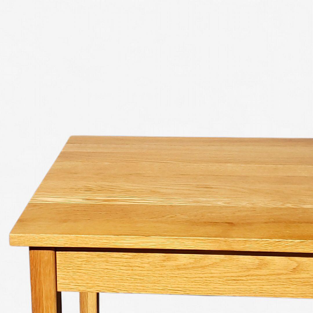 希少 廃盤 無印良品 無垢材デスク 引出付 オーク材 幅110cm 天然木