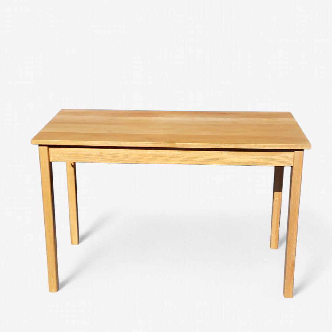 希少 廃盤 無印良品 無垢材デスク 引出付 オーク材 幅110cm 天然木