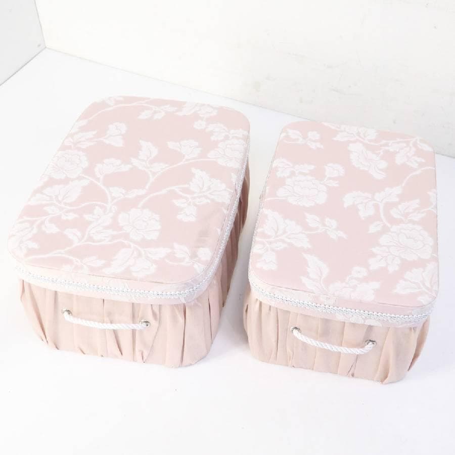 ジェニファーテイラー 収納ボックス 2個セット エアルームピンク クラシカル