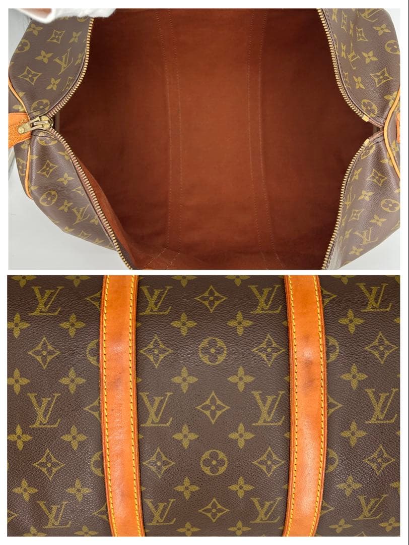 ルイヴィトン ボストンバッグ キーポル50 モノグラム 希少 ECLAIR