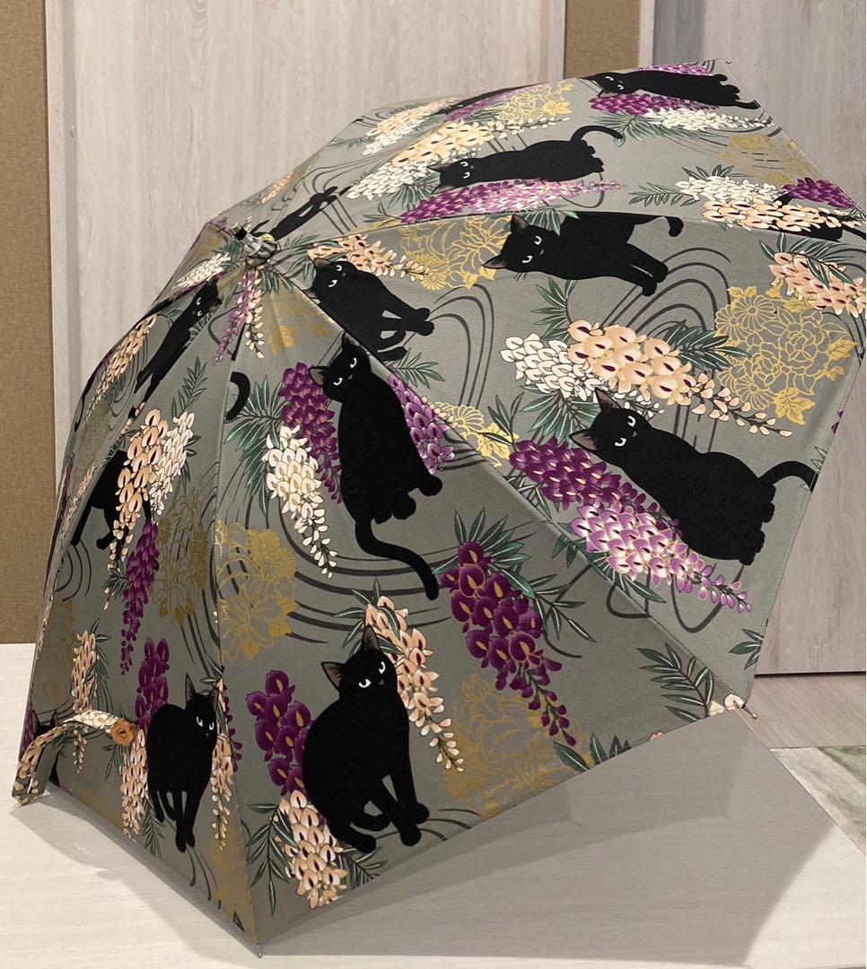 日傘　ハンドメイド　猫　ネコ