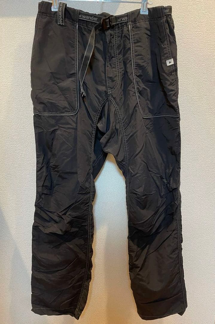 and wander ナイロンクライミングパンツ