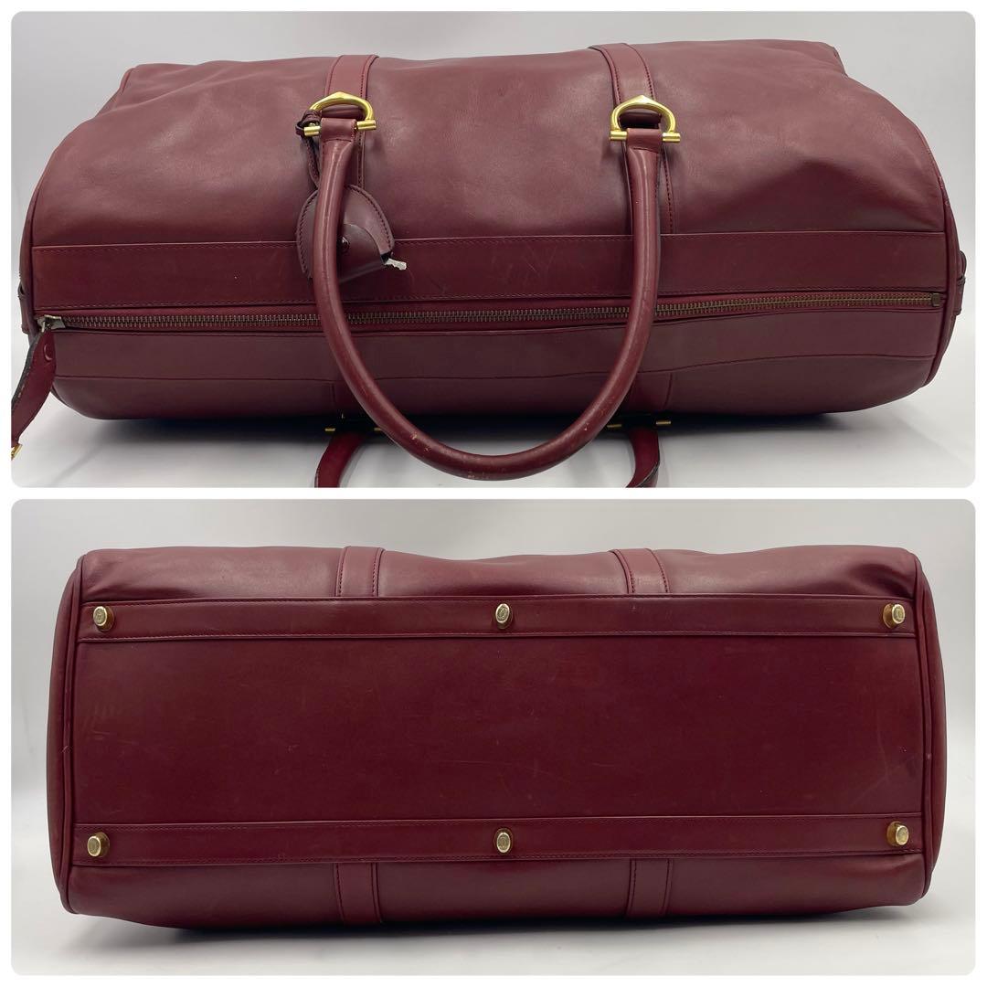 【大容量】Cartier カルティエ マストライン ボストンバッグ ボルドー