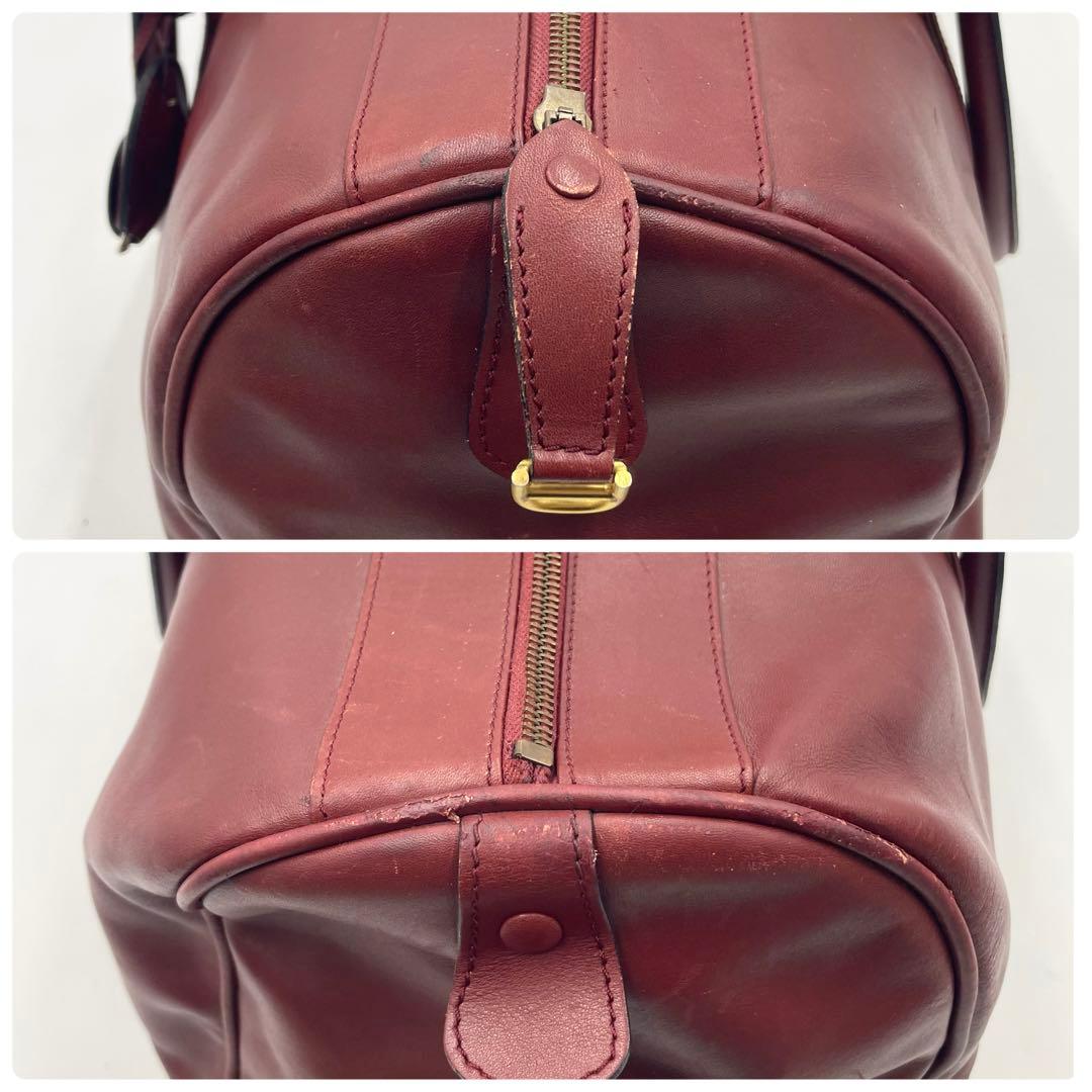 【大容量】Cartier カルティエ マストライン ボストンバッグ ボルドー