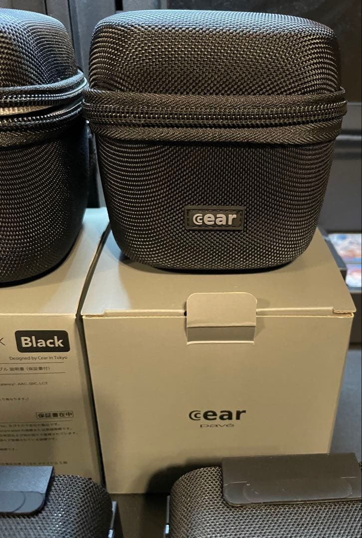 n*y様 cear pavé シーイヤーパヴェ黒×2式、シーイヤーコア黒×1式