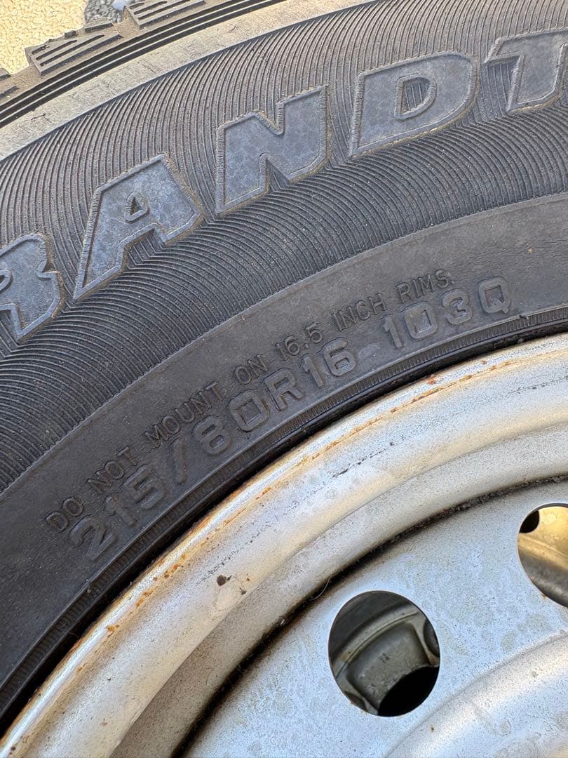 ランクル70 76 純正ホイール スタッドレス 4本