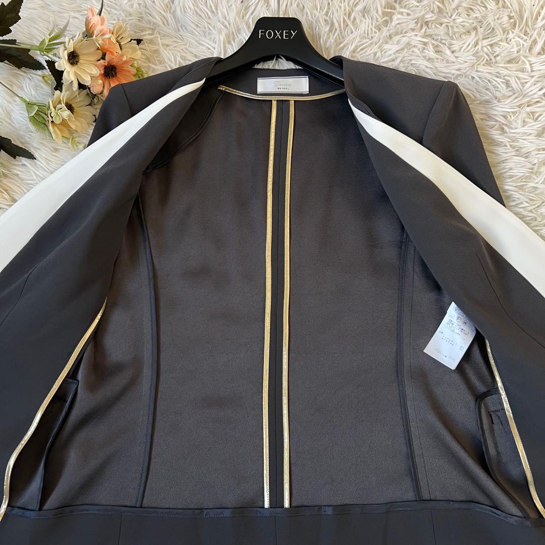 BEIGE ベイジ CINDY ダブル カラー ノーカラー ジャケット 6