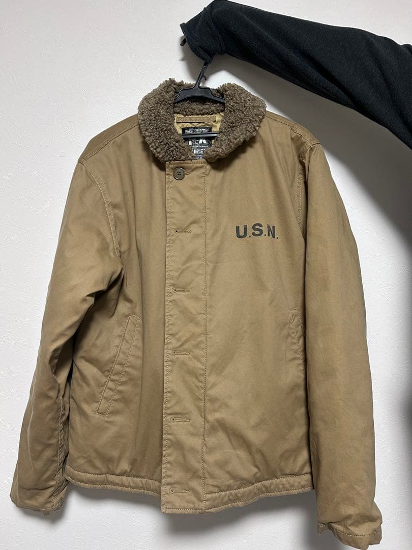 PX U.S.N. ベージュ ミリタリージャケット