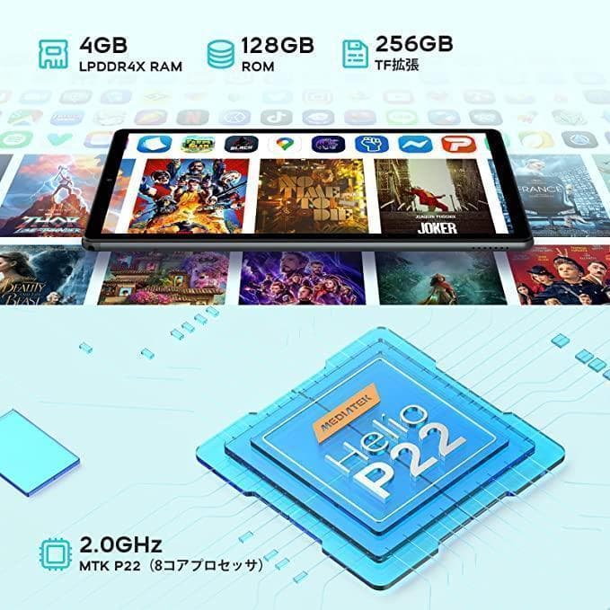 【限定1点】Android 12　タブレット 10インチ　128GB+256GB