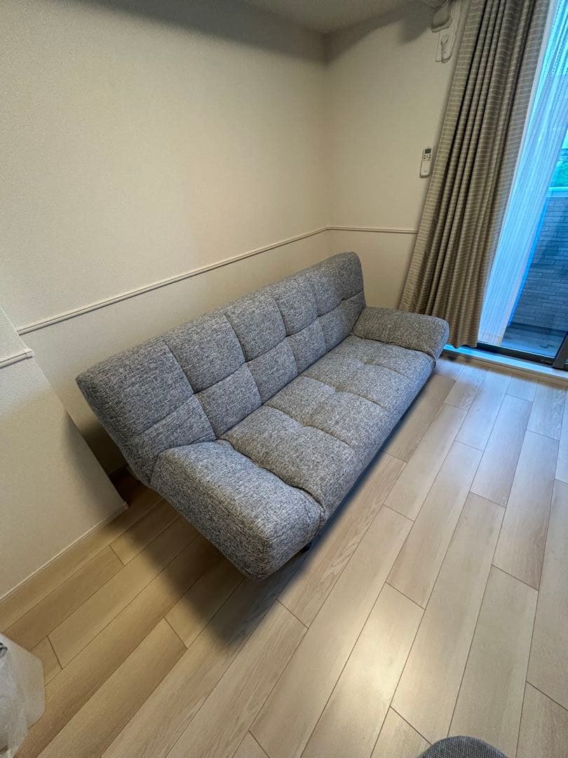 ニトリ　グレー ソファベッド