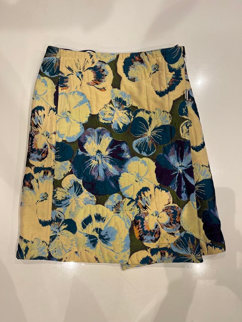 CABaN フラワージャカード リバーシブルラップスカートsacaitomoma