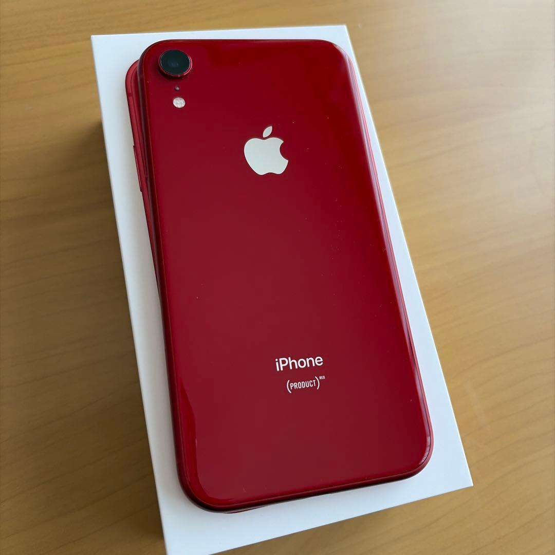 I phone XR 64GB Red ,ライトニングケーブル 送料込み
