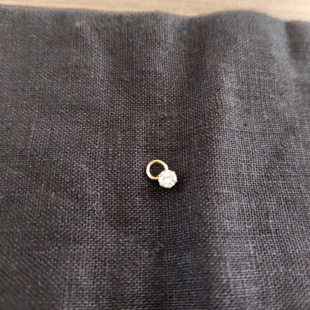 k18　ダイヤモンド　0.182カラット　ピアスチャーム