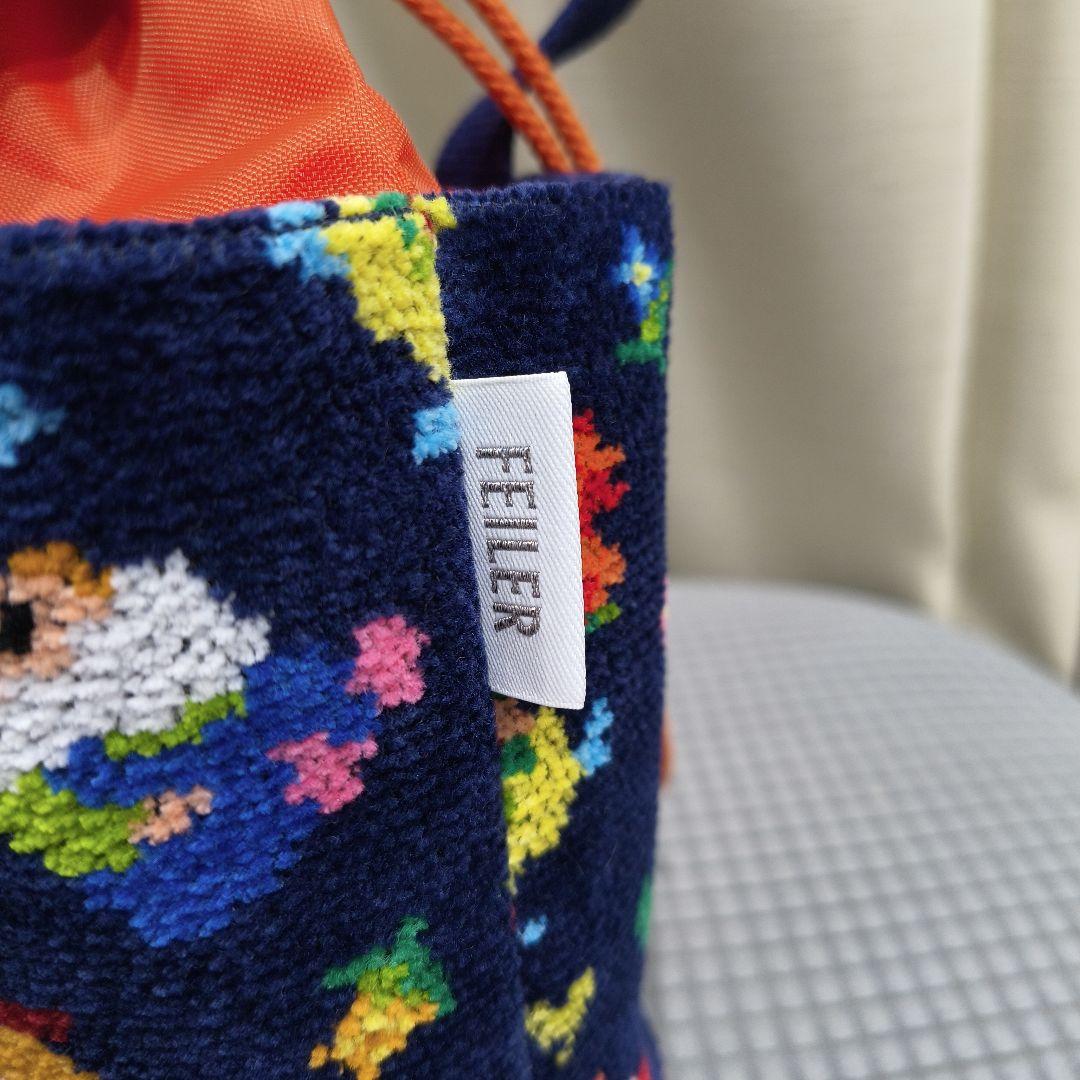 FEILER 巾着ハンドバッグ ハンカチ ショップ袋付き