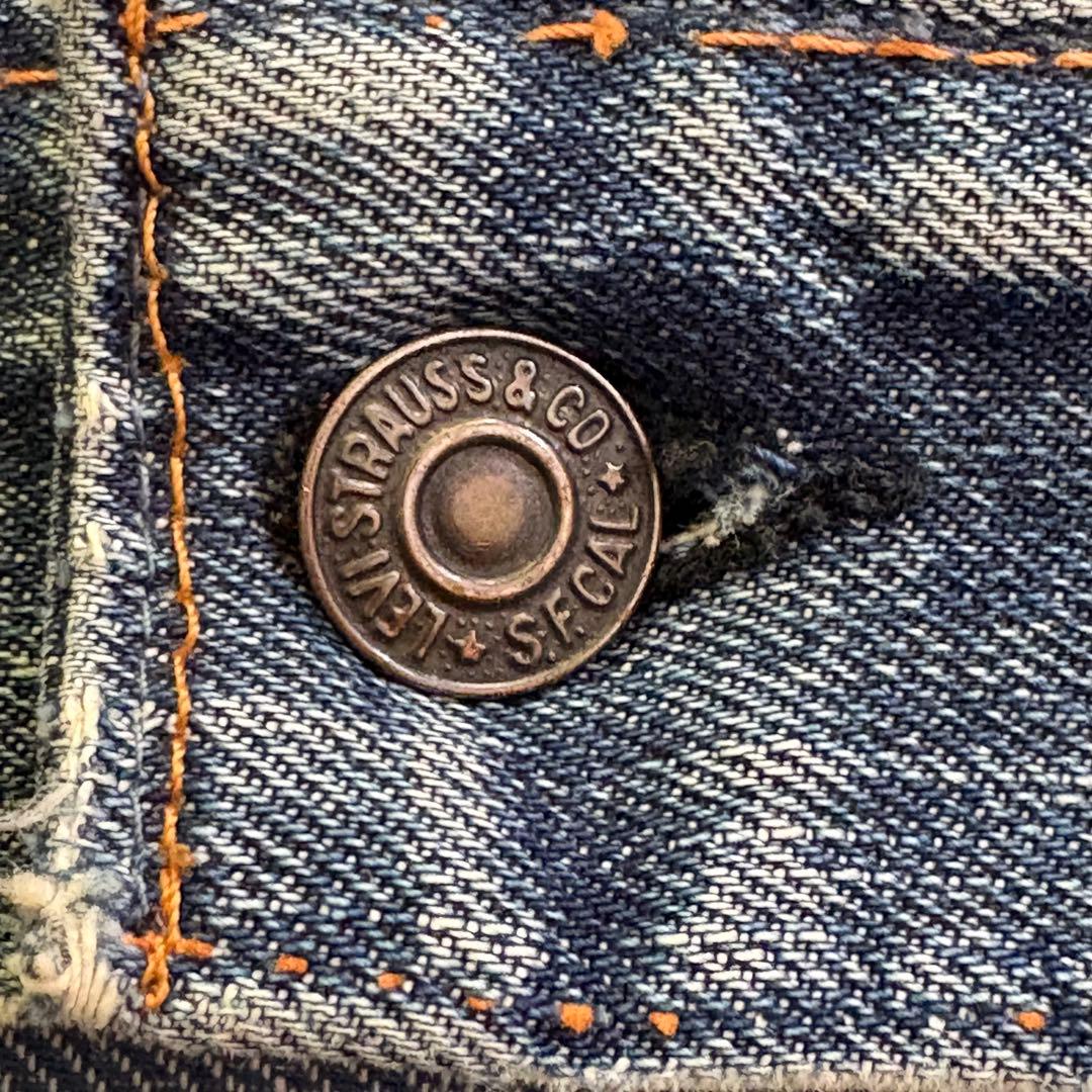 濃紺 60s Levi’s 70505 4th ボタン裏524 BigE