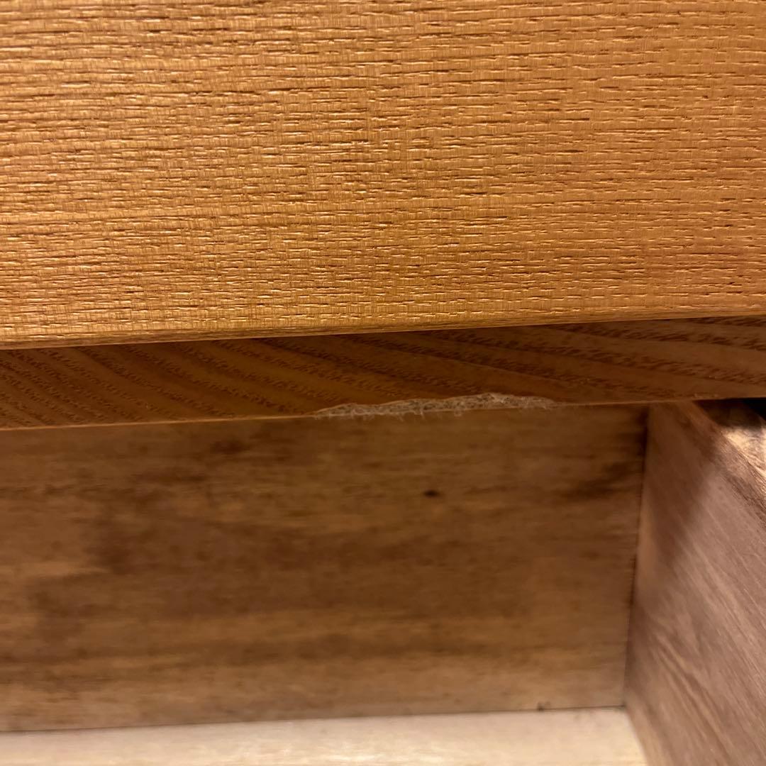 MUJI 天然木タモ材 4段チェスト W800