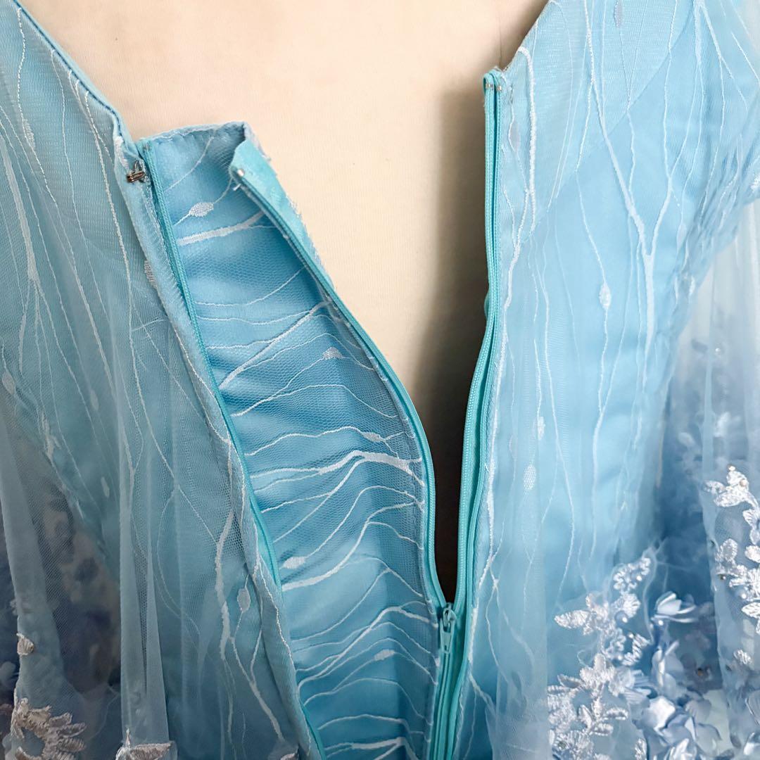 【新品未使用】カラオケ 演奏会 発表会 水色ドレス