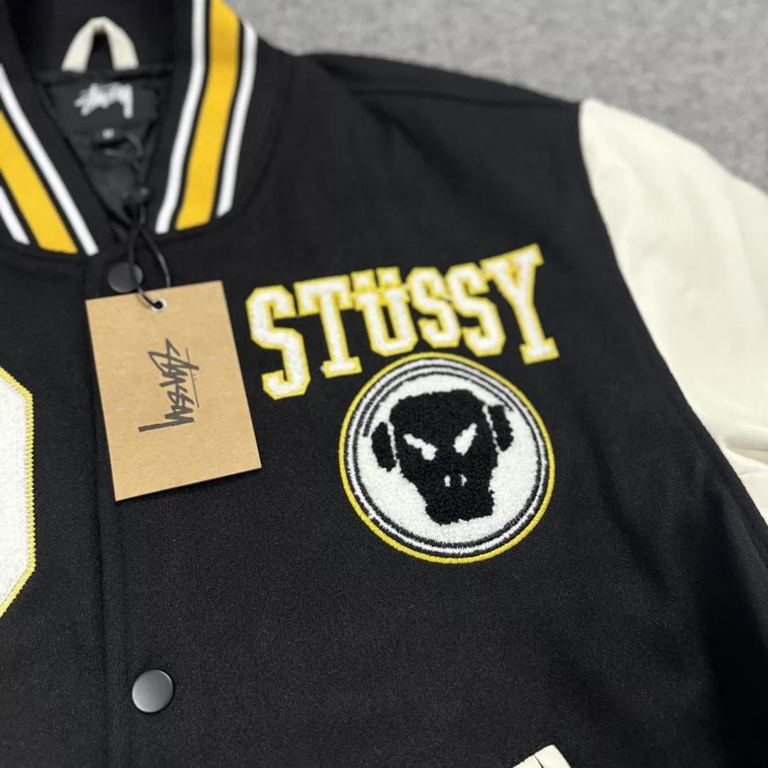 美品Stüssy x lheadz バイカラー スタジャン M