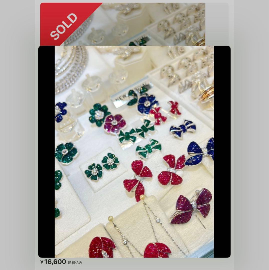 l*i様 ミステリーセッティングシンセテックルビーネックレス