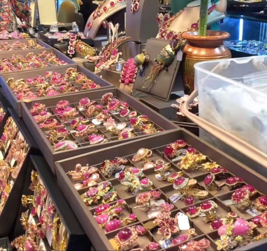 l*i様 ミステリーセッティングシンセテックルビーネックレス