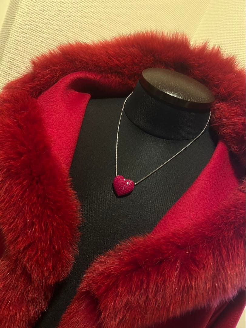 l*i様 ミステリーセッティングシンセテックルビーネックレス