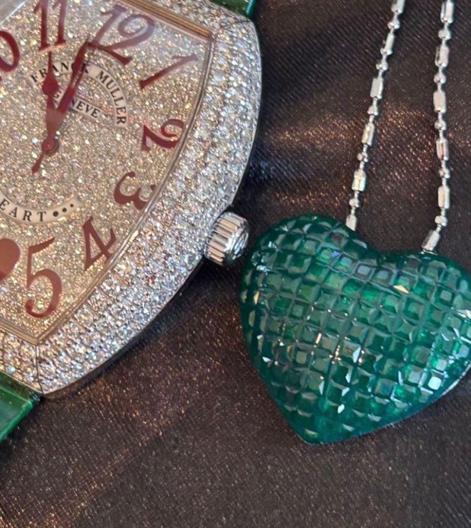 l*i様 ミステリーセッティングシンセテックルビーネックレス