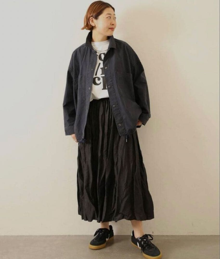 土日限定値下げ❗️ジャーナルスタンダードラックス バックサテン ミリタリーブルゾン