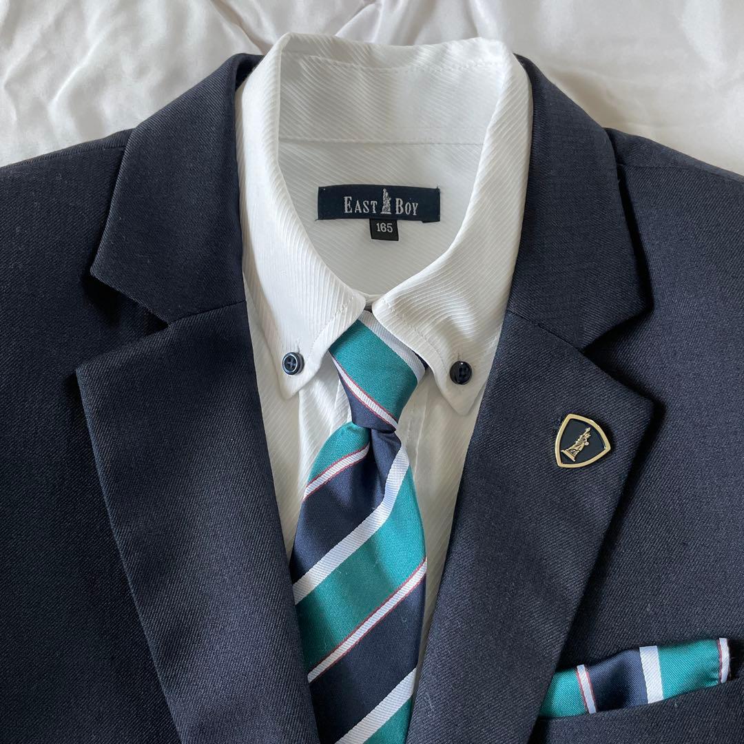 EAST BOY スーツ 165cm ネイビーストライプ