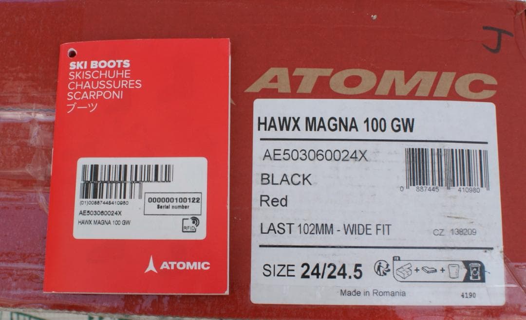 ATOMIC HAWX MAGNA 100 2024-25モデル24-24.5㎝