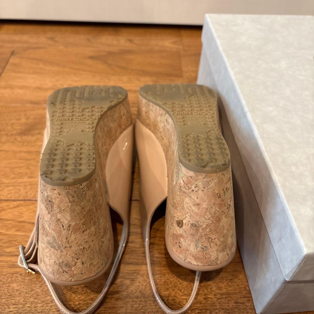 JIMMY CHOO PRAISEパウダーピンク サンダル 37