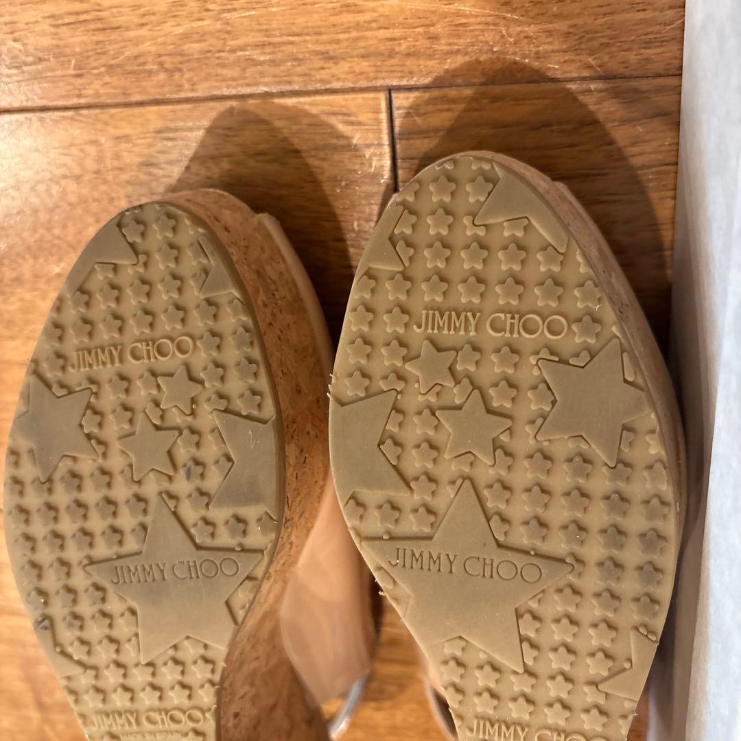 JIMMY CHOO PRAISEパウダーピンク サンダル 37