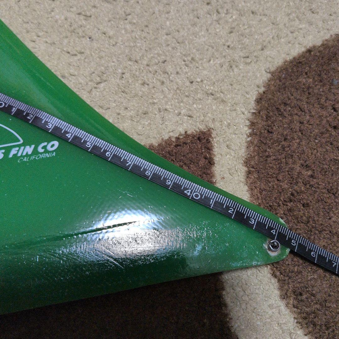 FIBRE GLAS FIN CO サーフボードフィン 緑　特大サイズ
