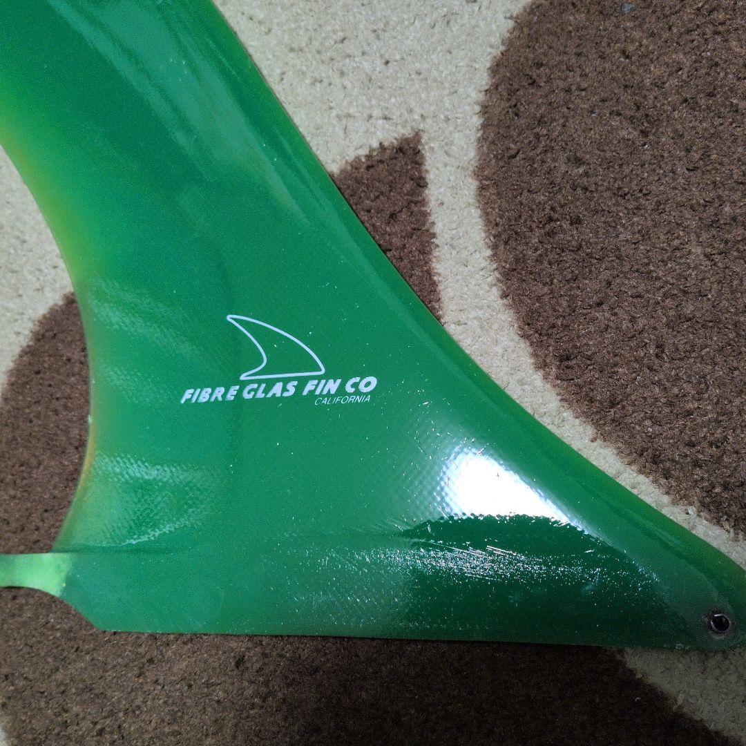 FIBRE GLAS FIN CO サーフボードフィン 緑　特大サイズ
