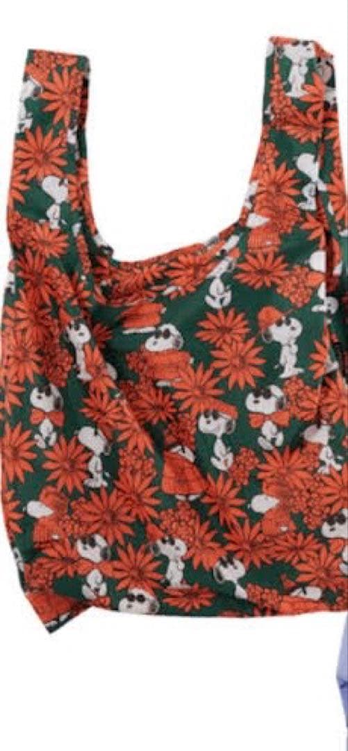 BAGGU エコバッグ　SNOOPY スペーススヌーピー　フラワースヌーピー