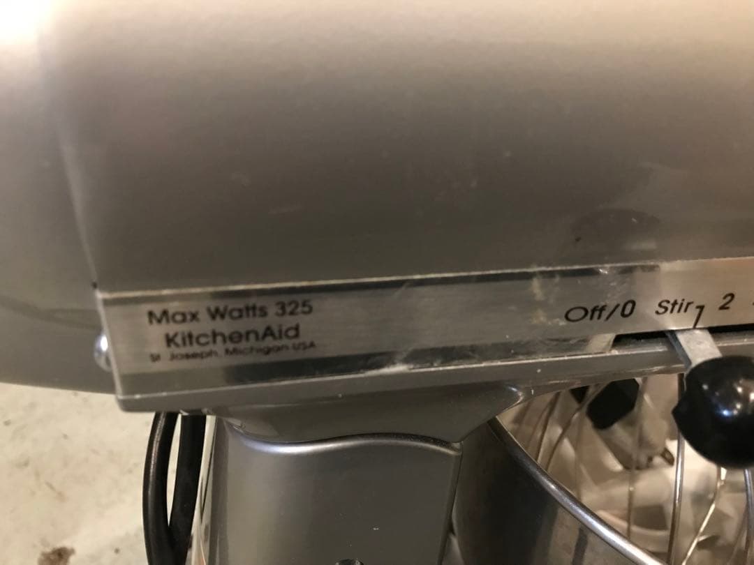 KitchenAid Max Watts325 スタンドミキサー シルバー
