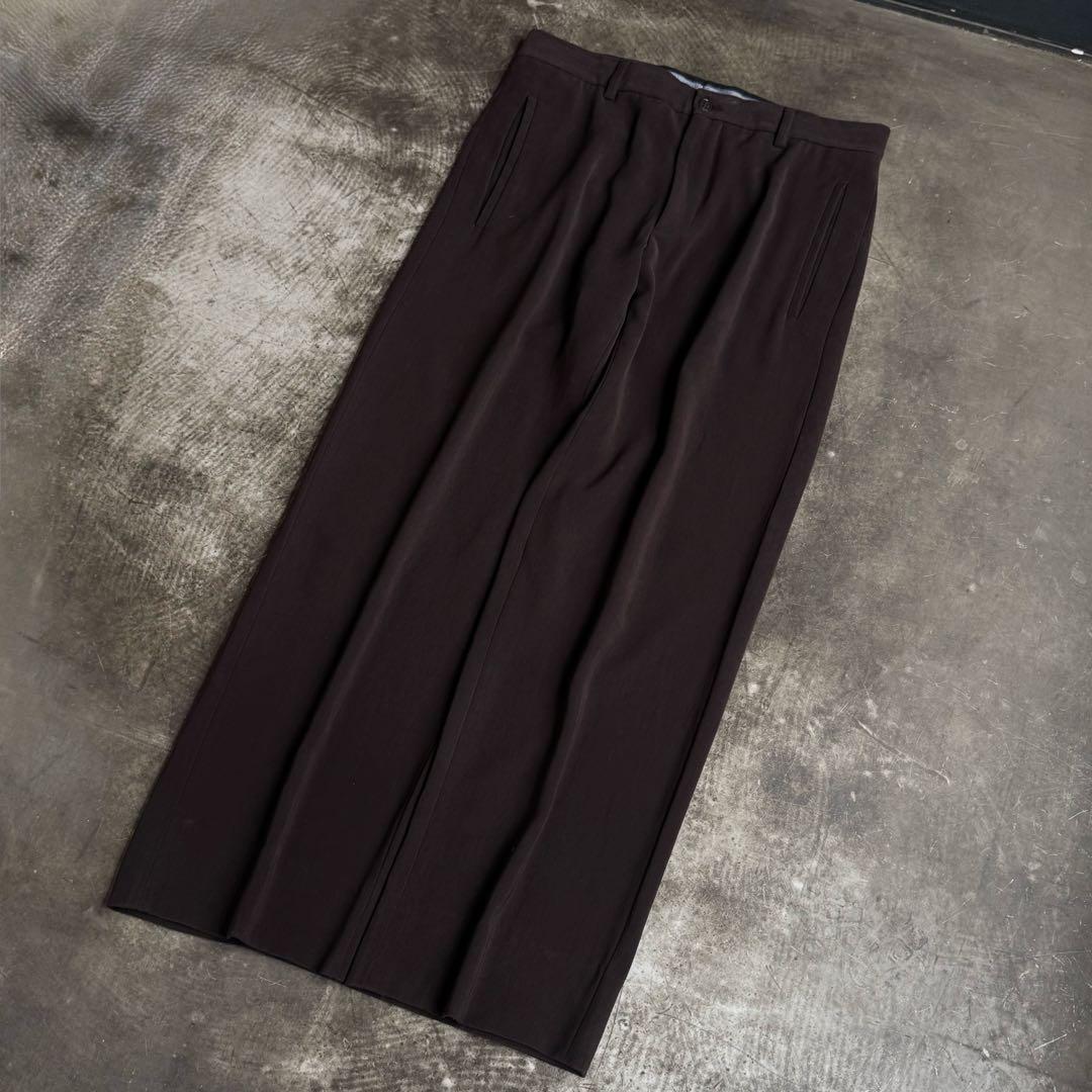 00s Giorgio Armani ワイドストレートスラックス