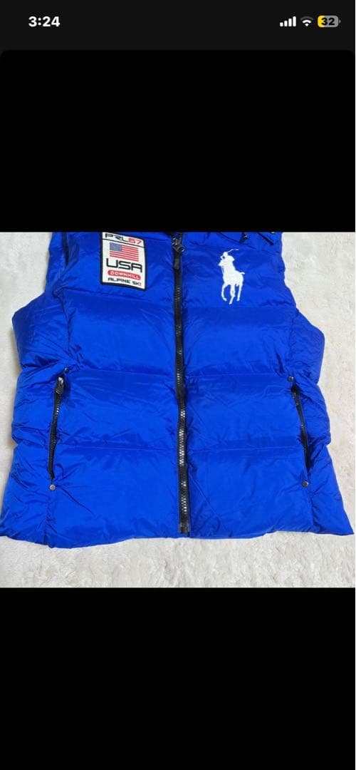 あ*様 完売品 ポロラルフローレン ダウンベスト ビッグポニー USAパッチ M