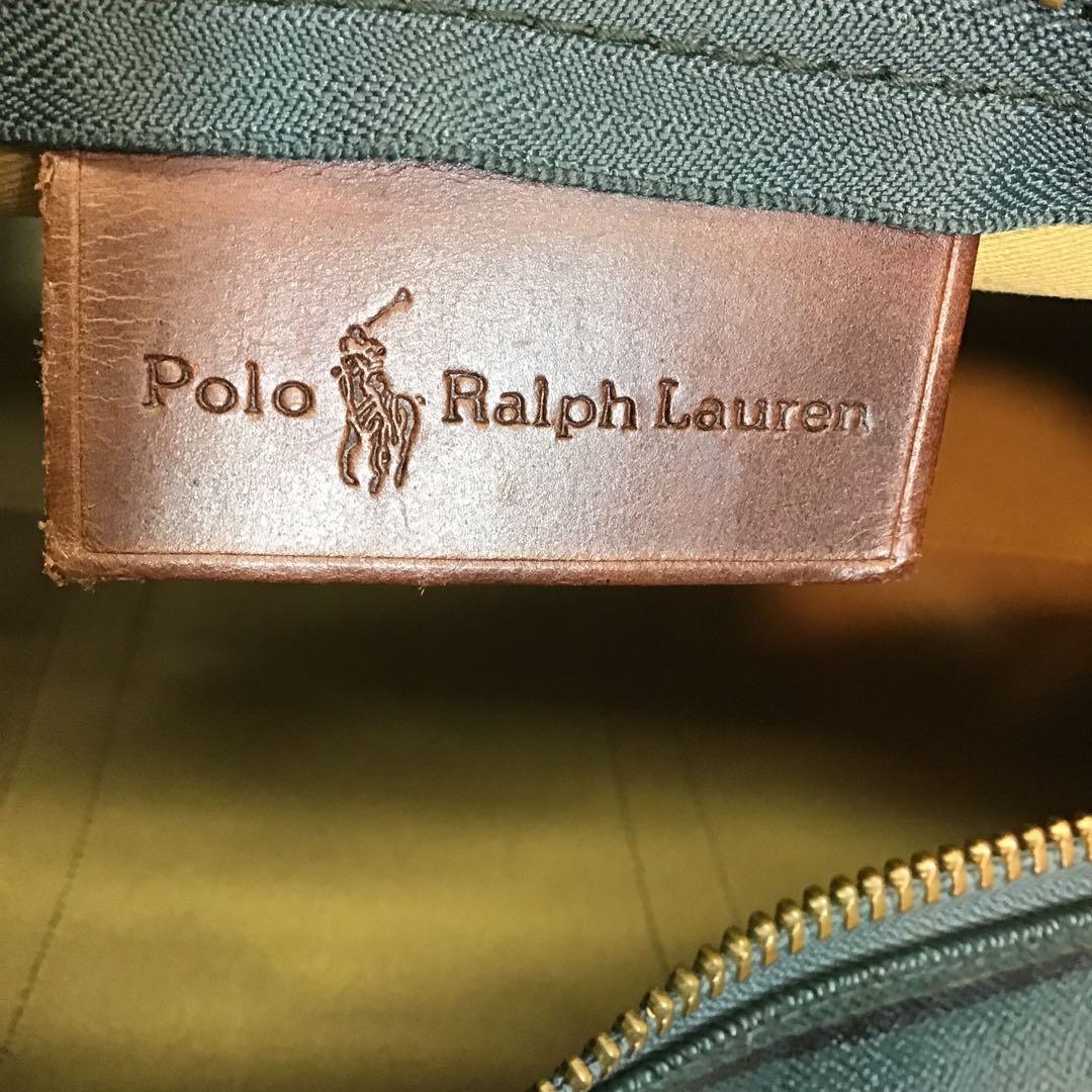 Polo Ralph Lauren 2wayボストンバッグ チェック柄●鍵無し●
