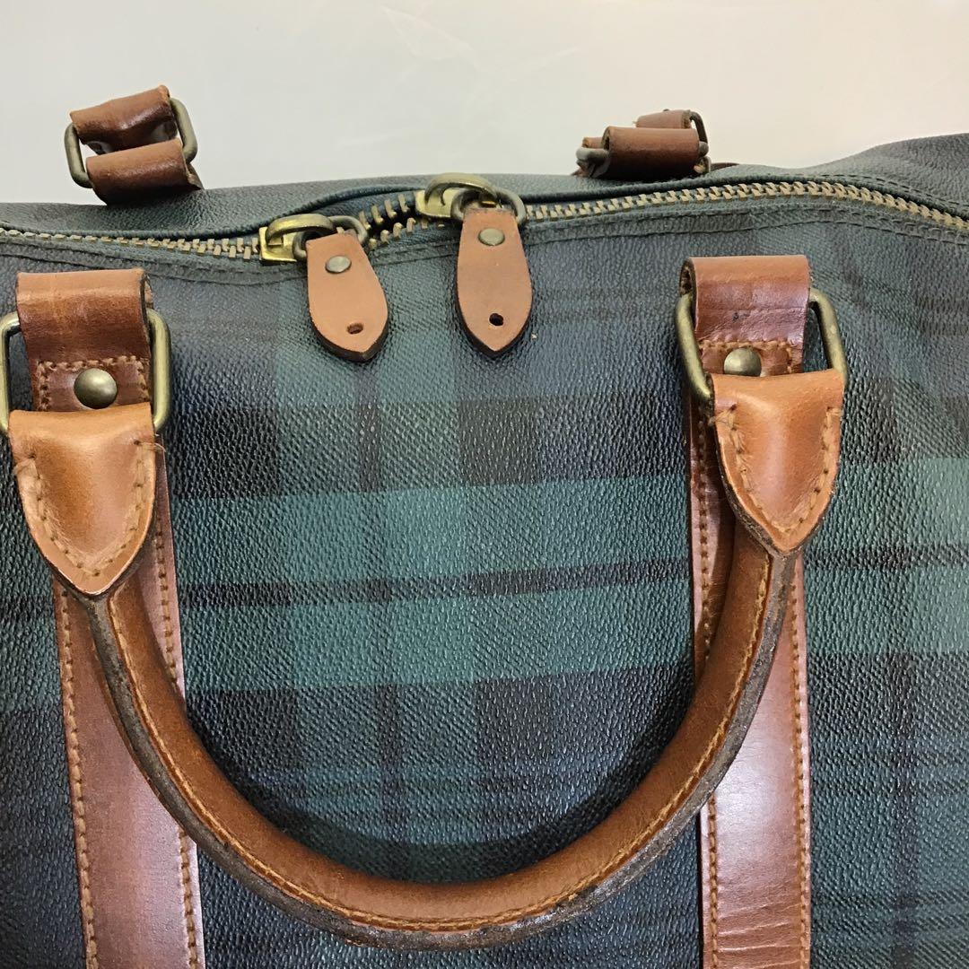 Polo Ralph Lauren 2wayボストンバッグ チェック柄●鍵無し●
