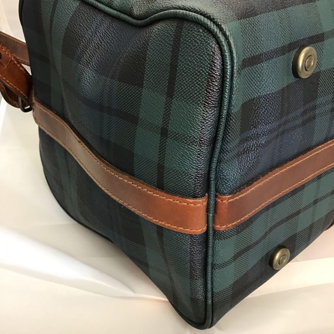 Polo Ralph Lauren 2wayボストンバッグ チェック柄●鍵無し●